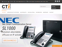 Tablet Screenshot of cti-network.com